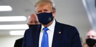 Donald Trump Wearing Mask