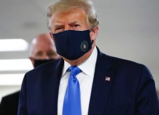 Donald Trump Wearing Mask