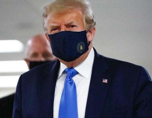 Donald Trump Wearing Mask