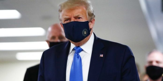 Donald Trump Wearing Mask