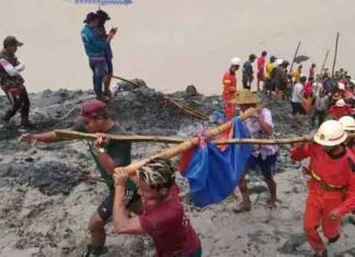 Landslide in Jade Mine