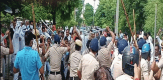 Lathi charge on sacked PTI in Jind