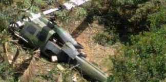 Military Helicopter Crashes in Colombia