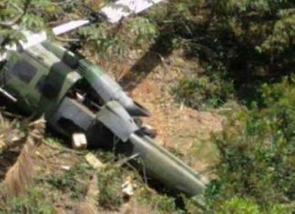 Military Helicopter Crashes in Colombia