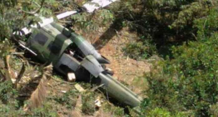 Military Helicopter Crashes in Colombia