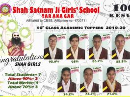 Shah Satnam Ji Girls School, Taranagar