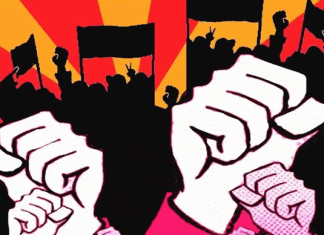 Slogans against Punjab Government and Police on Punjab Border Road in Rodi