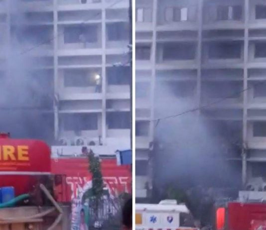 Fire at Covid Care Center