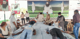 Bhiwanis sadh-sangat donated 25 units of blood