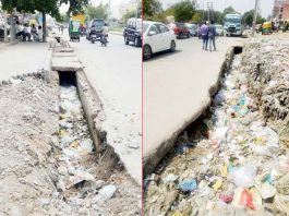 गुरुग्राम में गंदगी से अटे नाले, स्वच्छता की उड़ती धज्जियां Dirt-filled sewers in Gurugram