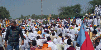 Farmers took to the streets to protest against the agricultural ordinance, jammed