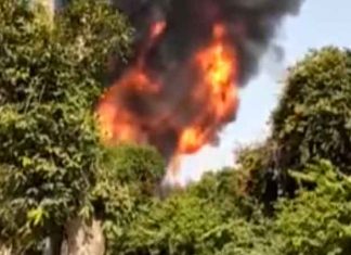 कानपुर में पेंट फैक्ट्री में भीषण आग, दहशत से श्रमिकों में मची भगदड़ Fire in Paint Factory