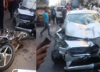 पानीपत….लाल बत्ती चौक पर हुआ दर्दनाक हादसा दो लोगों की मौत Accident in Panipat