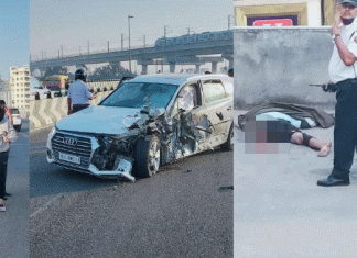 A young man died in a car collision in Jaipur