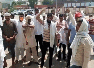 Farmers returned to the administration team to take possession of the land