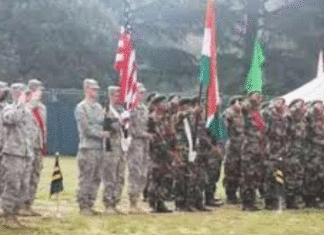 Joint exercise between India and US forces