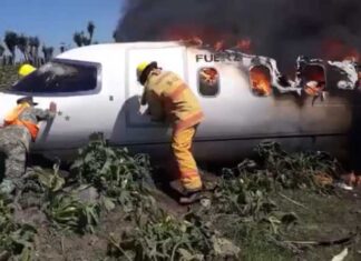 Plane Crashes in Mexico