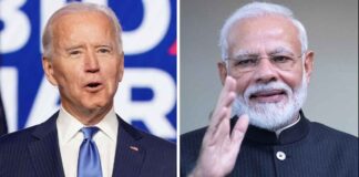 Modi Talks to Biden
