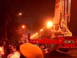 Fire in Eastern Railway Office