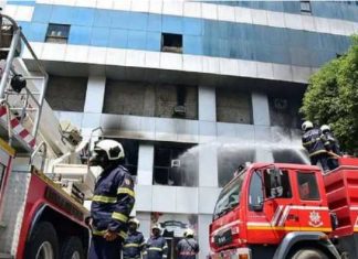 Fire in Kanpur Cardiology