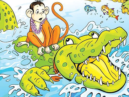 Monkey and Crocodile
