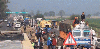 Thousands of farmers from Punjab traveled to Delhi