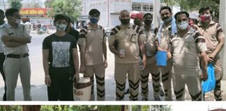 Sewadar's of Shah Satnam Ji Green S Welfare Force Wing distributed Covid Prevention Kit