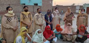 Sewadar's of Shah Satnam Singh Ji Green S Welfare Force Wing distributed 150 Covid Prevention Kit so far
