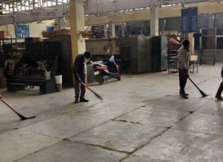 आईटीआई व स्कूलों में सफाई व सेनिटाइजेशन शुरू Cleaning and sanitization sachkahoon