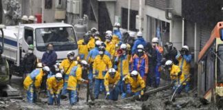 Landslide in Japan