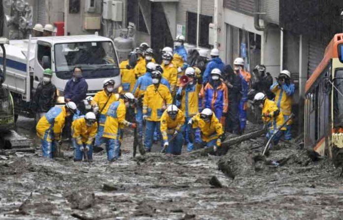 Landslide in Japan
