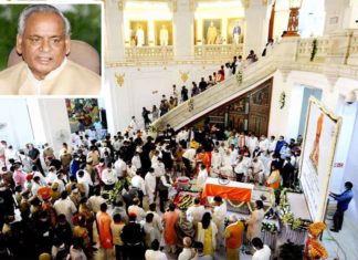 अलीगढ़ से अतरौली लाई गई कल्याण सिंह की पार्थिव देह, अंतिम संस्कार आज शाम