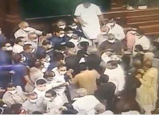 Ruckus in Rajya Sabha