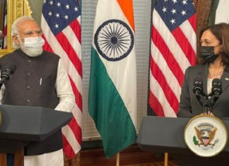 Modi Meets Kamala Harris