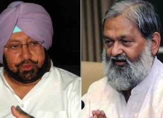 कैप्टन को मिला विज का साथ, सिद्धू पर साधा निशाना captain amarinder singh and anil vij sachkahoon