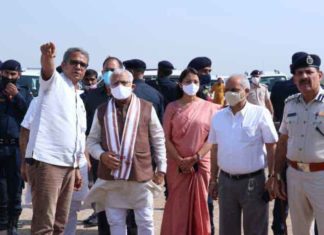 CM inspects the runway extension works sachkahoon