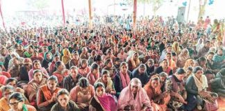 Dera devotees gathered in Sangrur sachkahoon