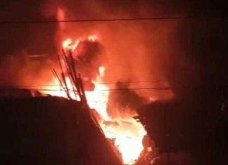Massive fire in the junk warehouse sachkahoon