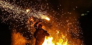Fire Festival in Iran