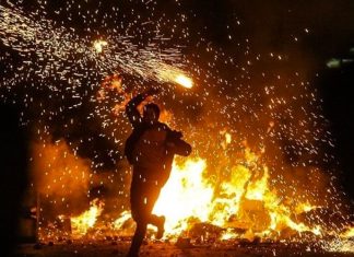 Fire Festival in Iran