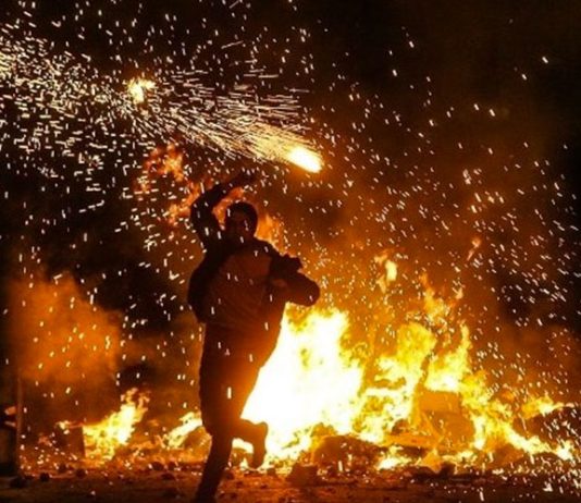 Fire Festival in Iran