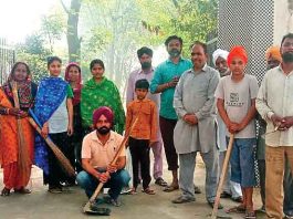 साध-संगत ने की जगराओं के गांव ढोलण के शमशनाघाट की साफ-सफाई Sadh-sangat of Jagraon sachkahoon