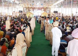 सलाबतपुरा में उमड़ा संगत का सैलाब, साध-संगत ने जरूरतमंद परिवारों को दिया राशन