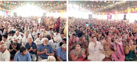 फतेहाबाद में बजा राम-नाम का डंका, नामचर्चा में उमड़ा सैलाब naamcharcha-in-Fatehabad sachkahoon