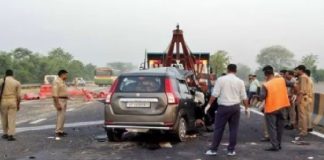 Accident on Yamuna Expressway