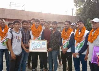 CBLU's yoga team sachkahoon