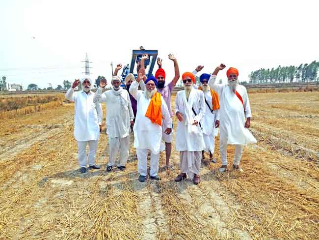 Farmers protested sachkahoon