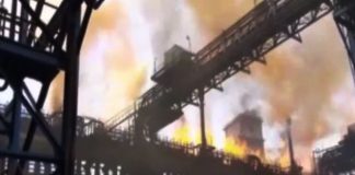 Fire in Tata Steel Plant