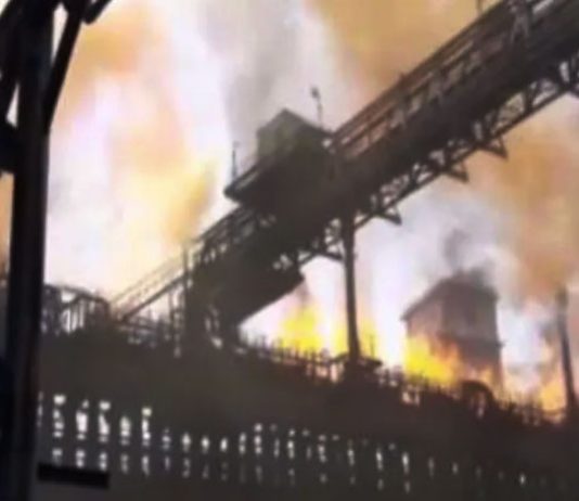 Fire in Tata Steel Plant