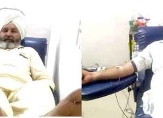 रक्तदान कर मरीज के इलाज में दिया सहयोग Donating Blood sachkahoon